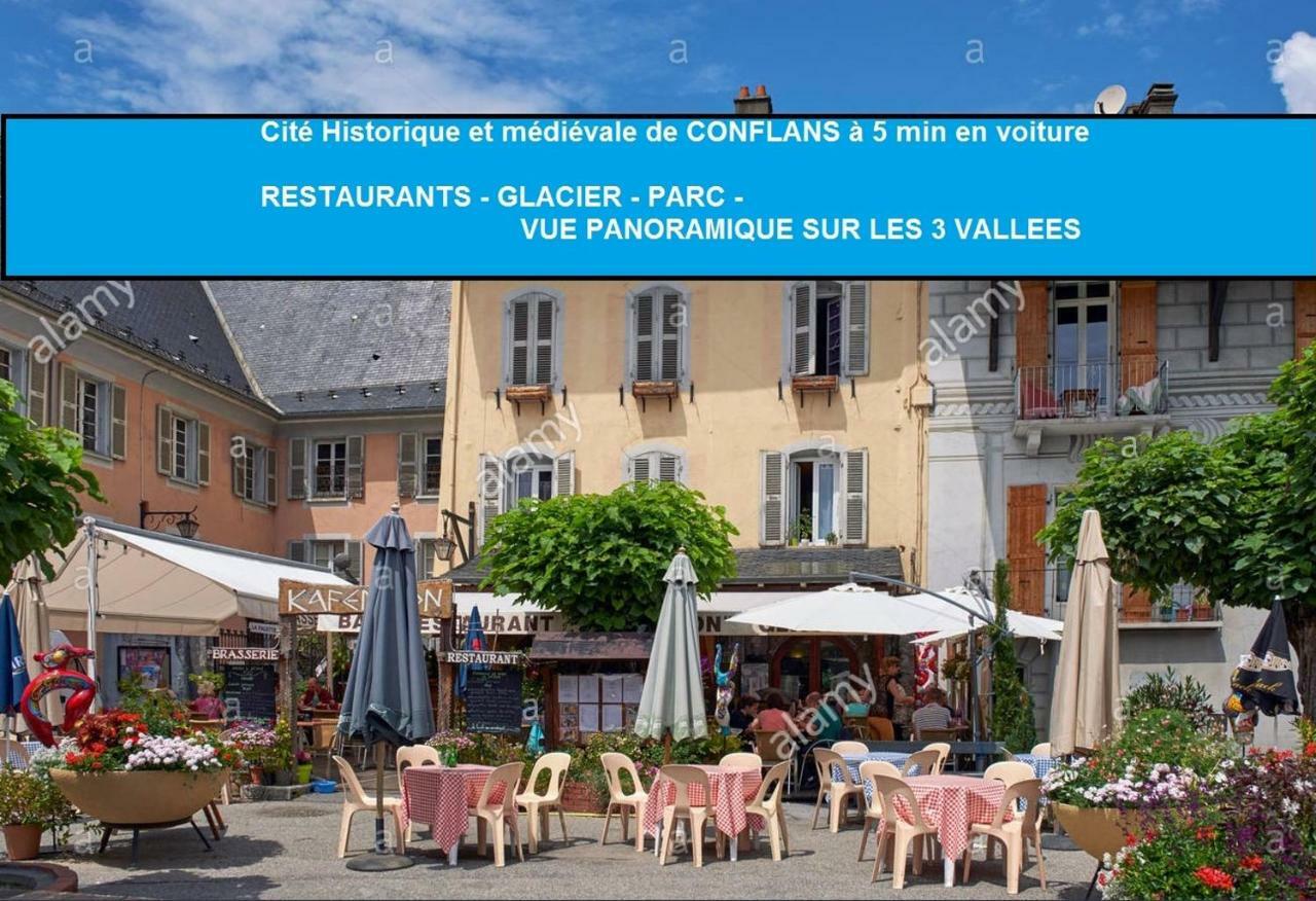 Beau Duplex 54M2, Classe 3 Etoiles Et Label "Gite De France" 5Min Centre, 15Min Gare Climatisation, Calme, 2 Chambres, Netflix Wifi, Tv 140Cms, Parking, Boite A Cles Arrivee Tardive - Gites La Tarine - Albertville Luaran gambar